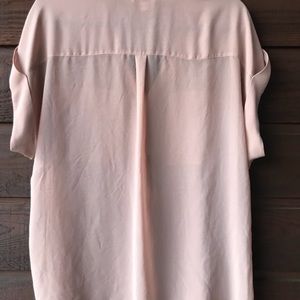 CAbi Short-sleeve Boho Chic Button Down Blouse